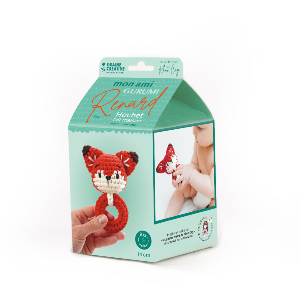 Positive Häkelfuchs – Handgemachtes Kuscheltier Als Emotionale Unterstützung – Süße Fuchs-Puppe Für Kinder & Erwachsene – Stilvolle Deko Für Zuhause & Büro – Perfektes Geschenk Für Alle Altersgruppen