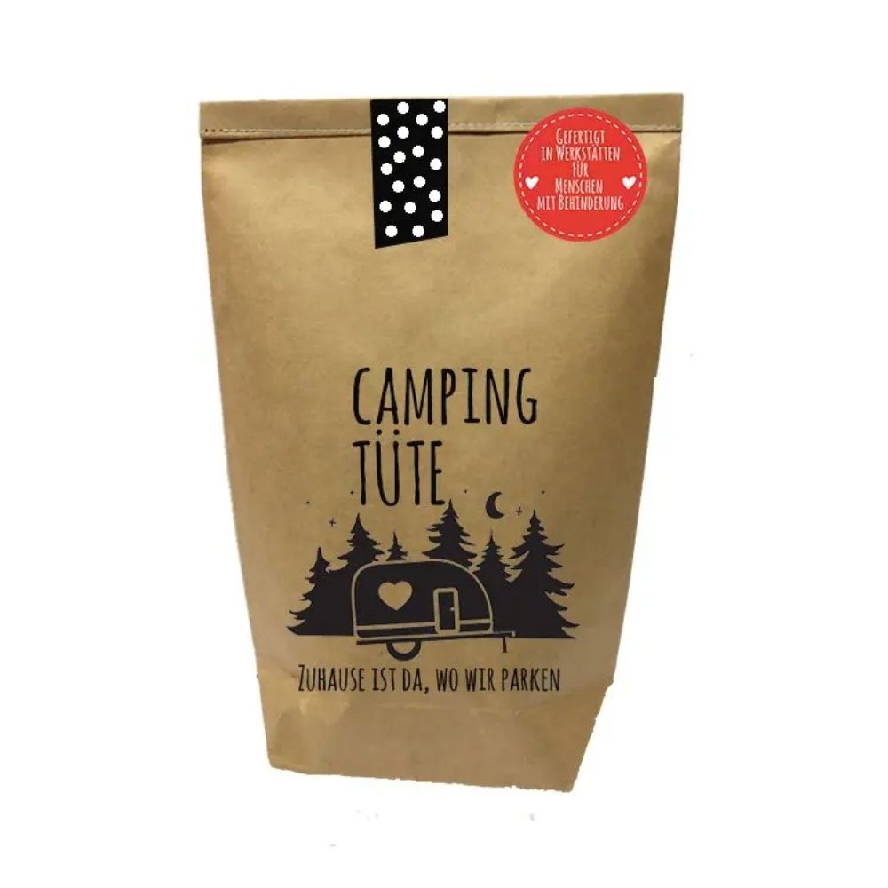 Ein schönes Geschenk: Camping Tüte
