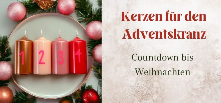 Kerzen für den Adventskranz