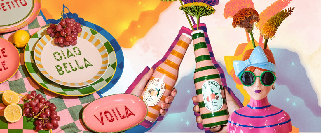 Bunte Sommer Vasen und fröhliche Dekoideen