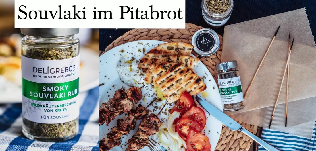 Souvlaki im Pitabrot - der Streetfood-Klassiker für Zuhause!
