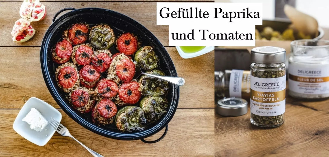 Gefüllte Paprika und Tomaten - der wohlig-warmer Genuss zum Herbst