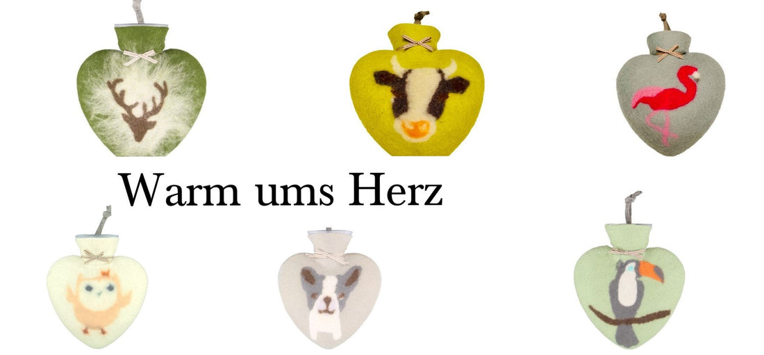 Warm ums Herz - handgemachte Wärmflaschen für Ihren Kaminabend