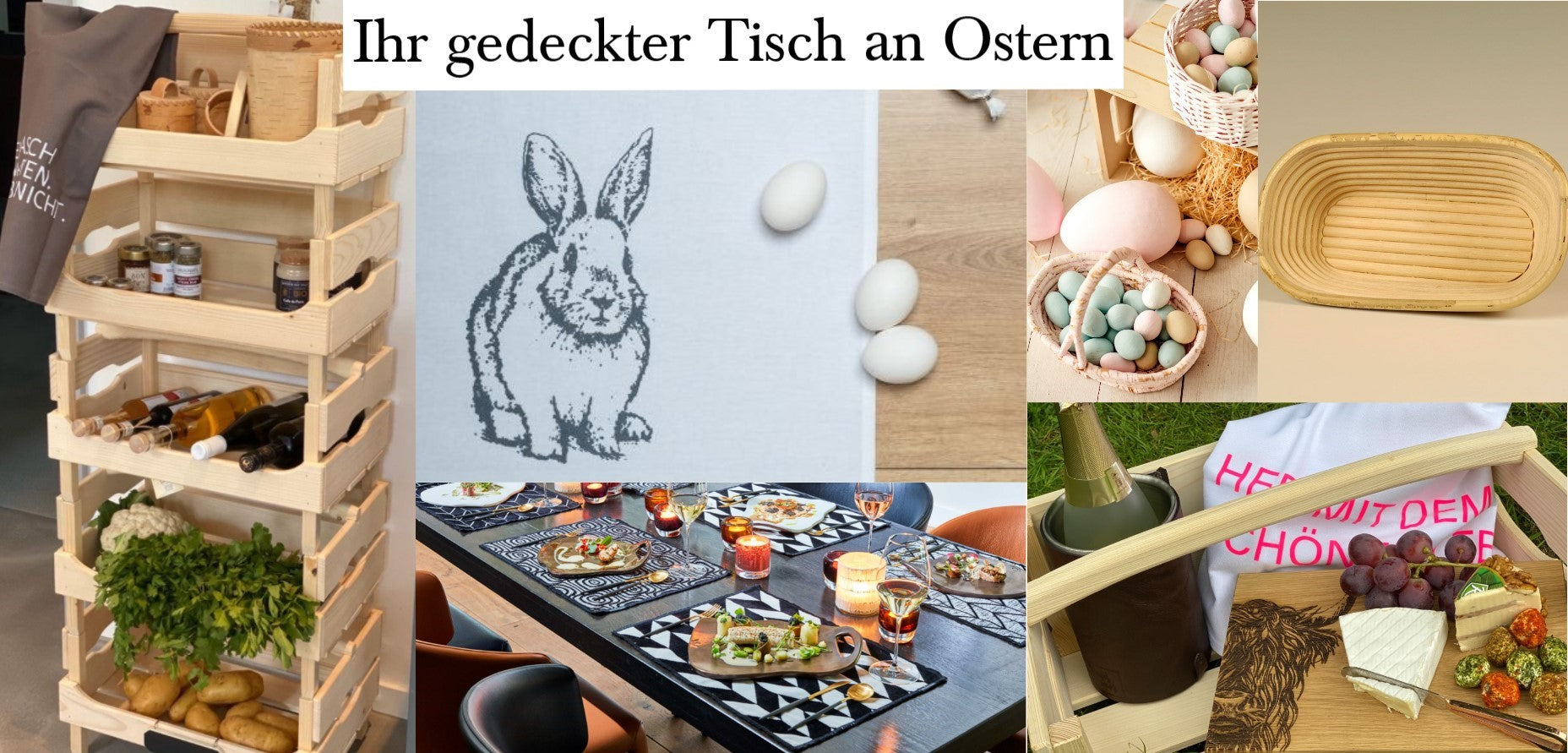 Ihr gedeckter Tisch an Ostern - farbenfrohe Freude am Esstisch