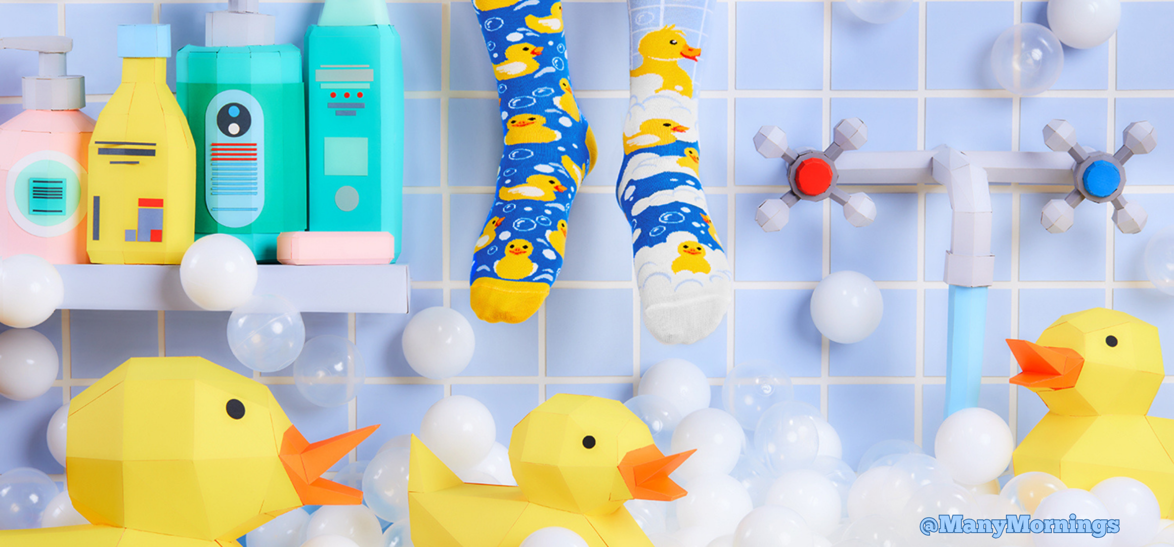 Verrückte kunterbunte Motivsocken von ManyMornings