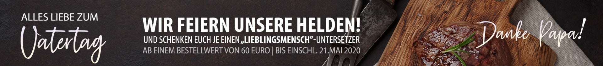Mitte Mai freuen sich alle Väter - denn es ist Vatertag