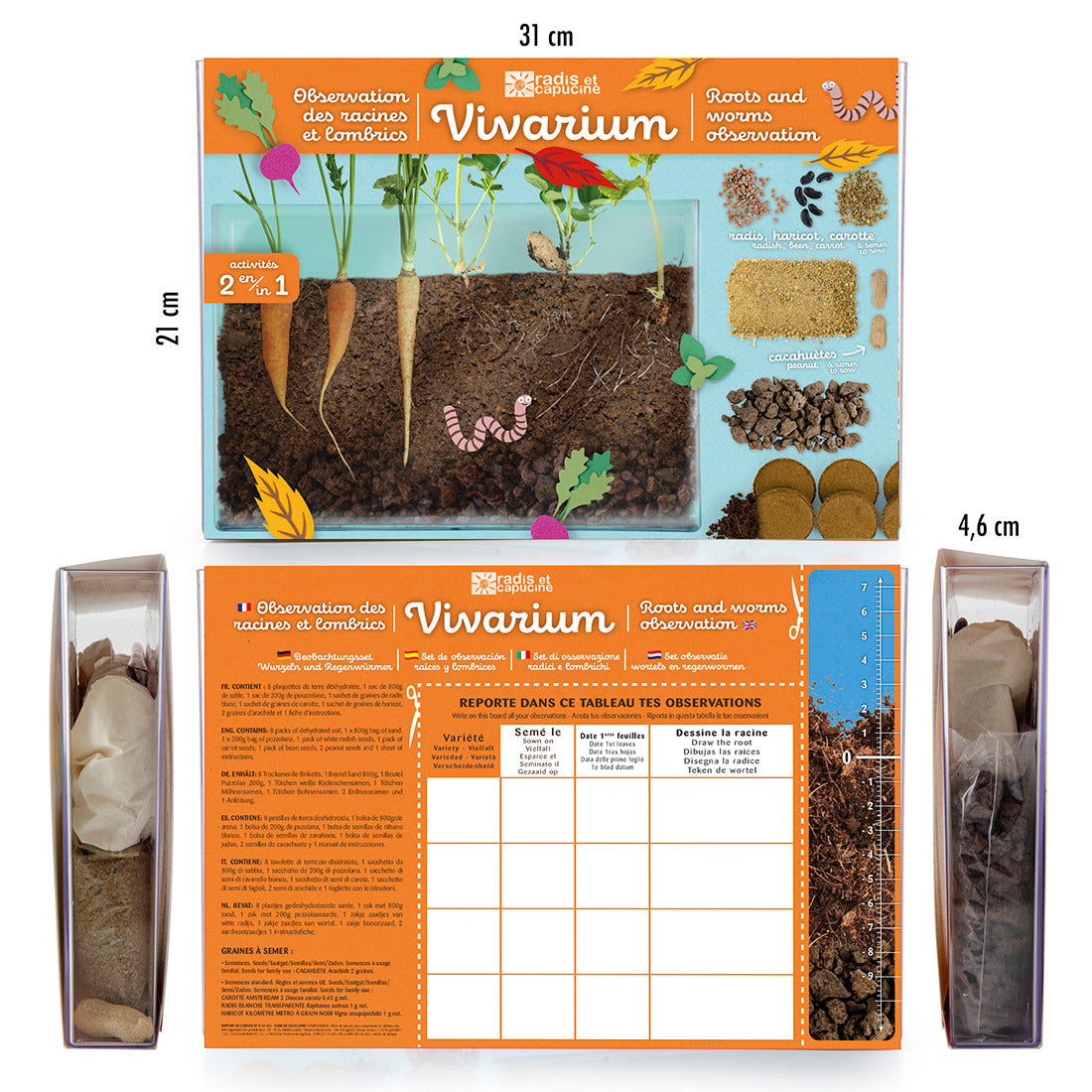 Vivarium - Beobachtung der Wurzeln