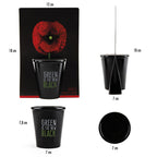 Schwarzes Pflanzset - Mohn
