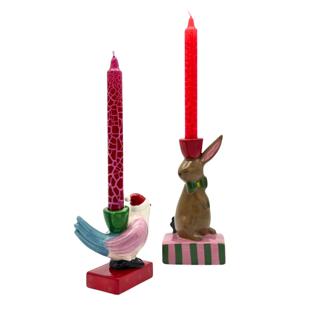 Kerzenhalter kleiner Vogel für Stabkerzen