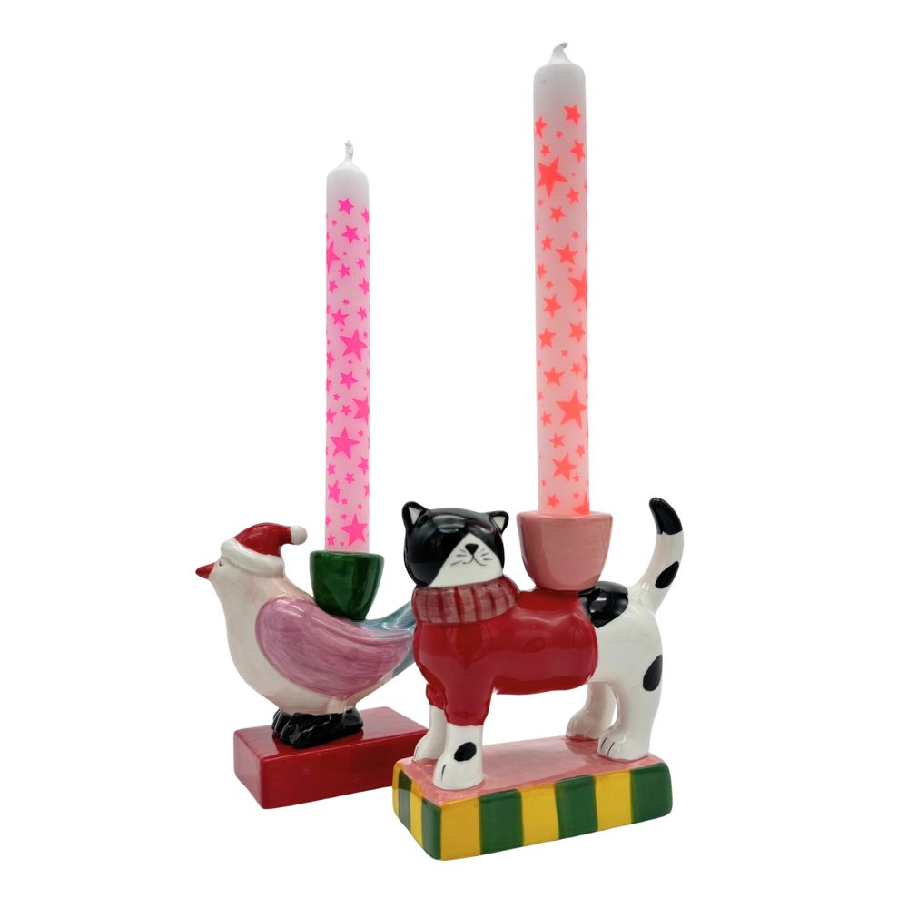 Kerzenhalter kleiner Vogel für Stabkerzen