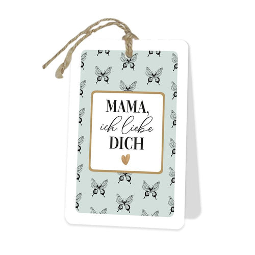 Grußkarte Muttertag mit der Schrift "Mama ich liebe dich"