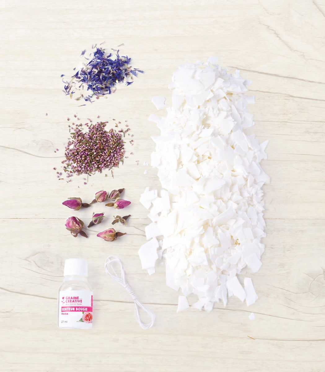 DIY Bastelset Blumenkerzen