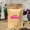 Botschaftsbeutel STATT BLUMEN -  Pflanzbeutel mit Anzuchtserde & Samen