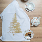 Geschirrtuch - Weihnachtsbaum, gold