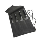 Messertasche aus gewachstem Rindsleder, grau
