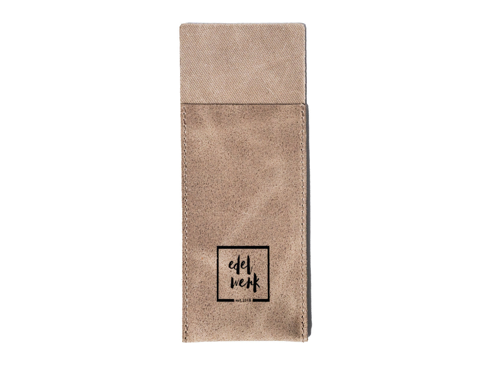 Besteckhalter Leder-sand