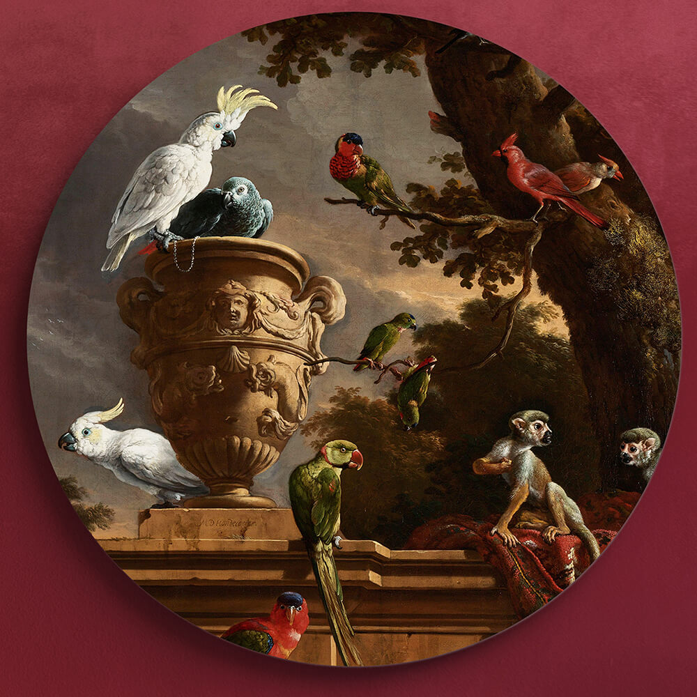 Wandkreis 100cm - die Menagerie