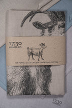 Verpacktes Geschirrtuch mit einem Fasan Aufdruck von 17;30