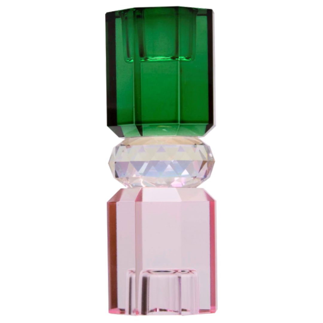 Kristallhalter - Pink, Regenbogen, Dunkelgrün, 15x5,5x5,5