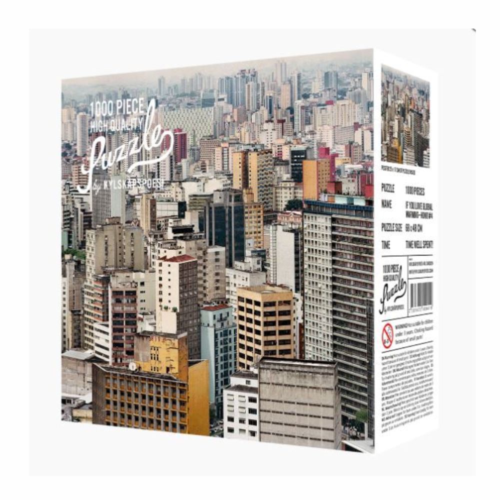 Ein Stadtbild als Puzzel mit 1000 Teilen