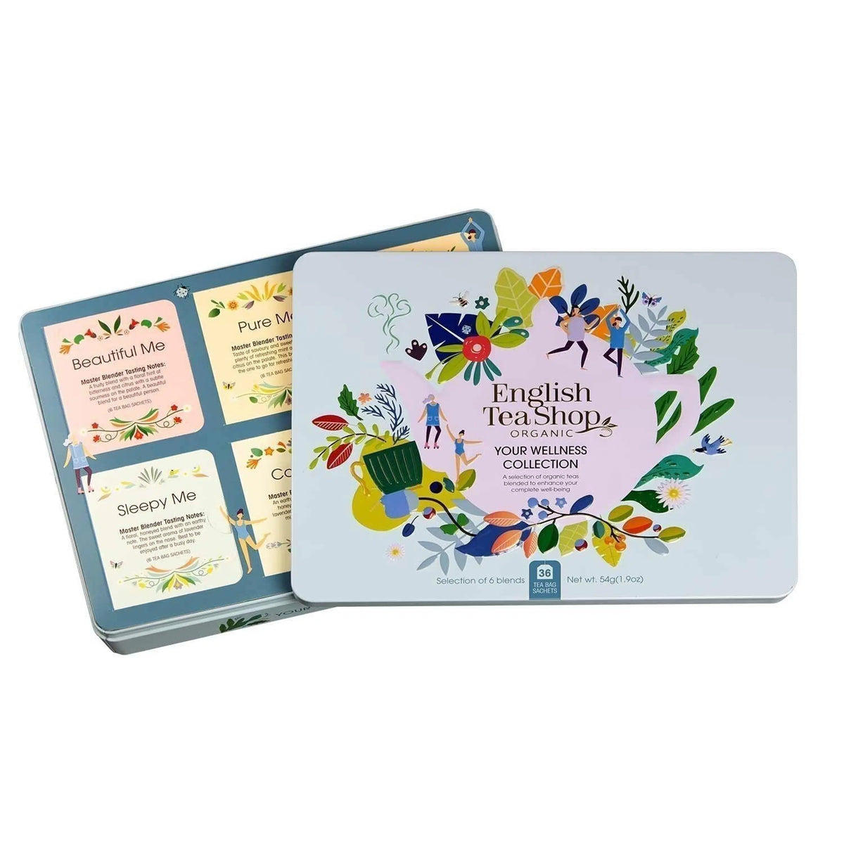 Tee Kollektion "Wellness" BIO Teegeschenk in edler Metalldose