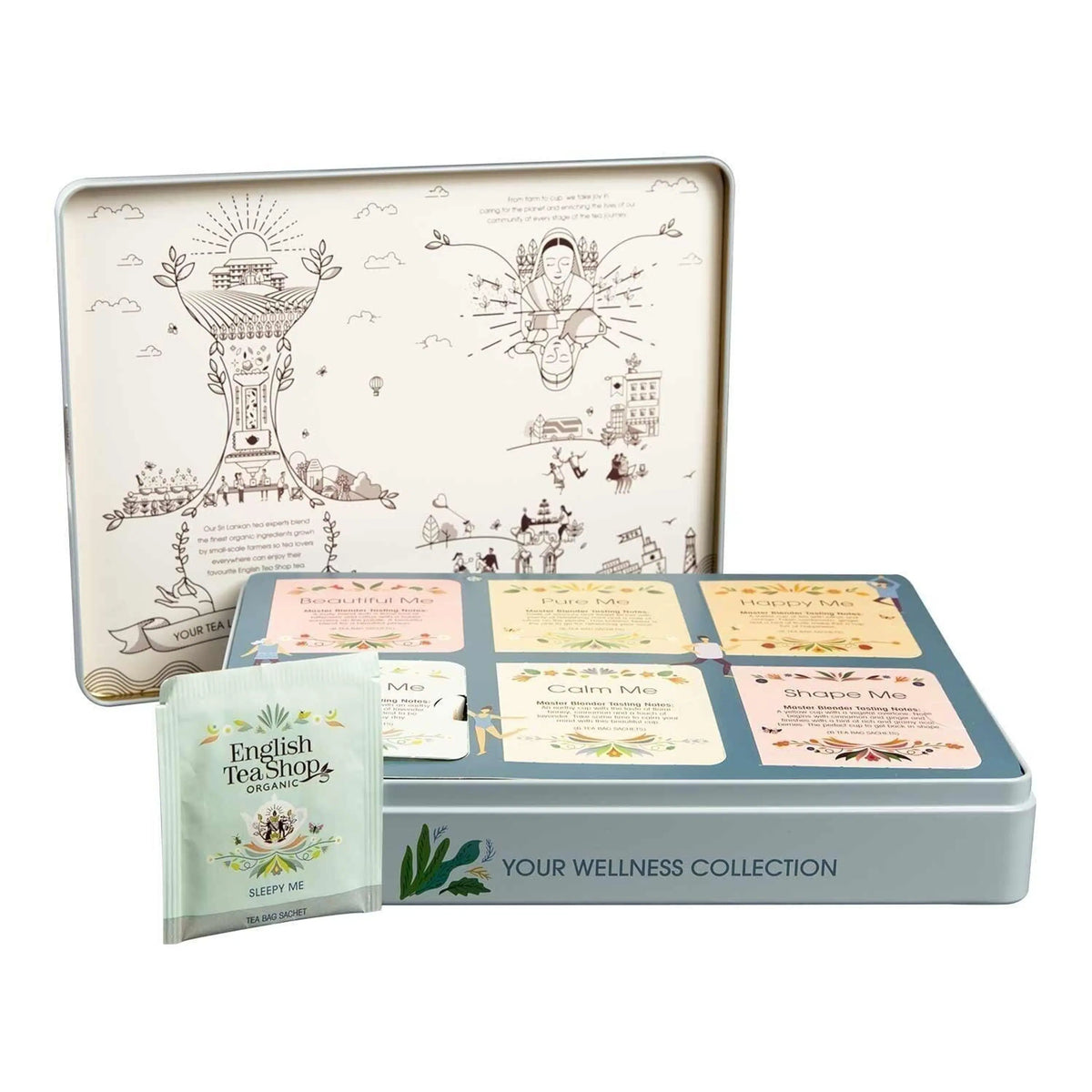 Tee Kollektion "Wellness" BIO Teegeschenk in edler Metalldose