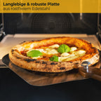 Pizzaschaufel Edelstahl mit drehbarem Griff
