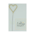 Wondercard/ Geschenkkarte mit einem Zauberstab in Form eines Herzchens in Gold mit der Schrift auf der Karte "Lieblingsmensch"