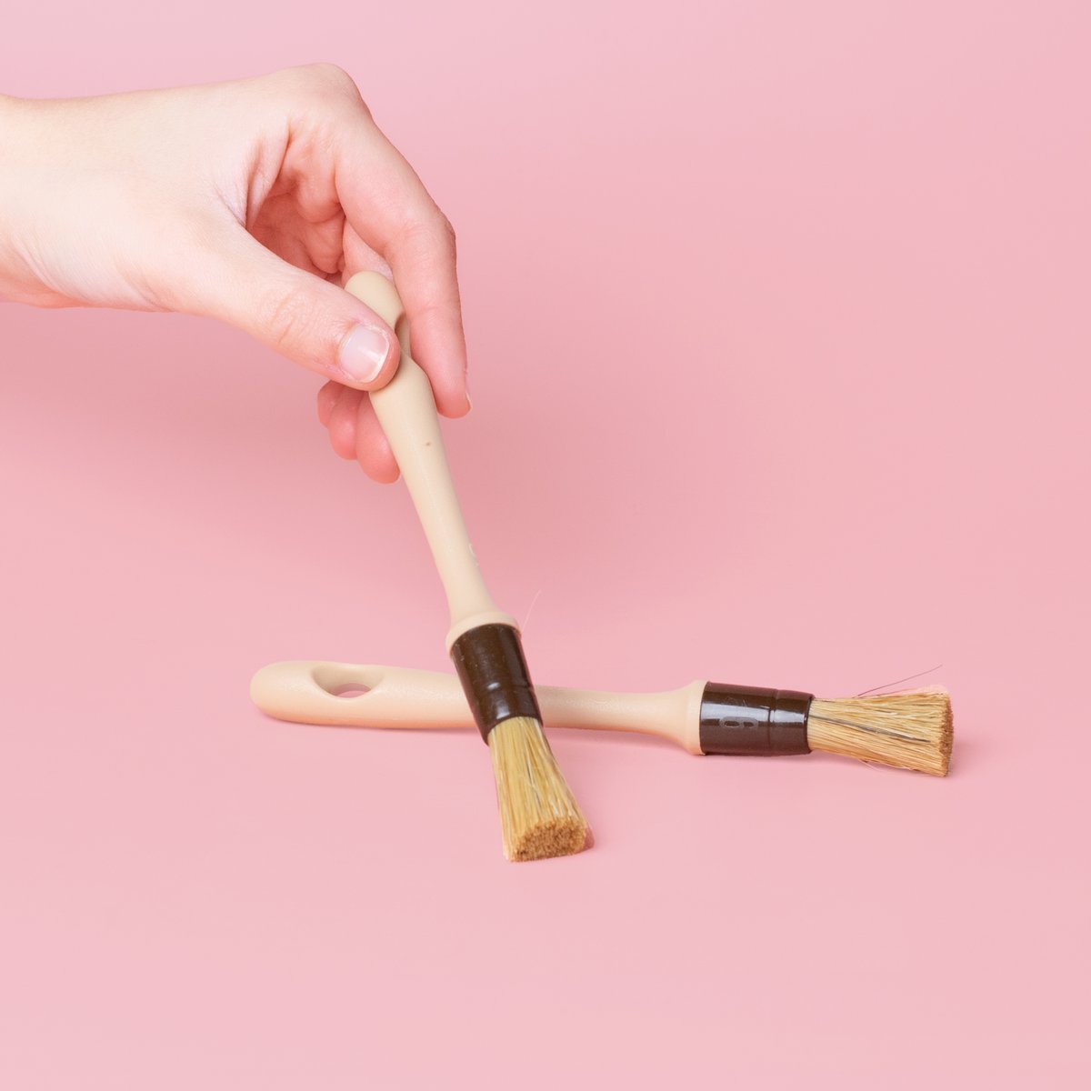 Backpinsel aus Holz mit Naturborsten