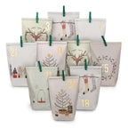DIY Adventskalender Weihnachten & Advent zum Befüllen - 24 Papiertüten - Motiv Hygge