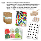 DIY Adventskalender "Eulen" Weihnachten & Advent zum Befüllen - 24 Papiertüten - Weihnachtseulen