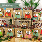 DIY Adventskalender Weihnachten & Advent zum Befüllen - 24 Papiertüten - Motiv Rentiere