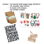 Inhaltsangabe des DIY Adventskalenders in Englisch