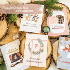 Karten Adventskalender - 24 Tage Challenge mit weihnachtlichen Aufgaben