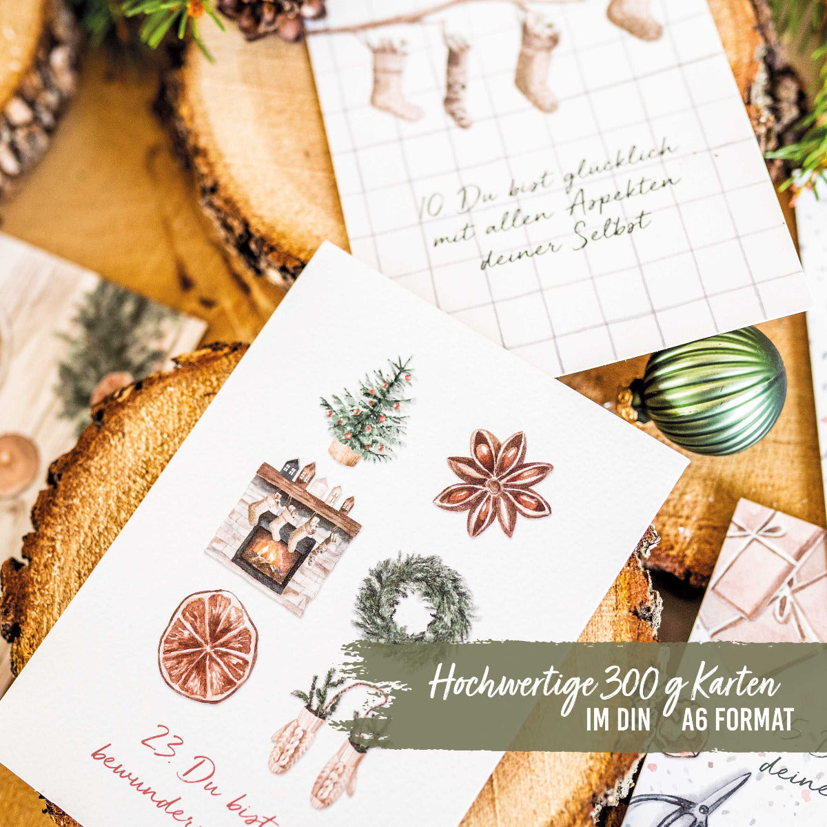 Karten Adventskalender - Achtsamkeit