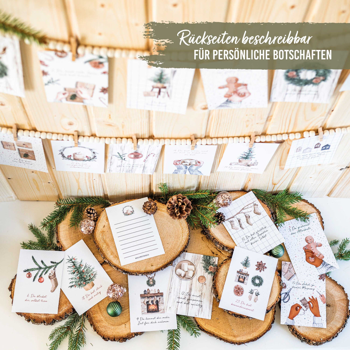Karten Adventskalender - Achtsamkeit