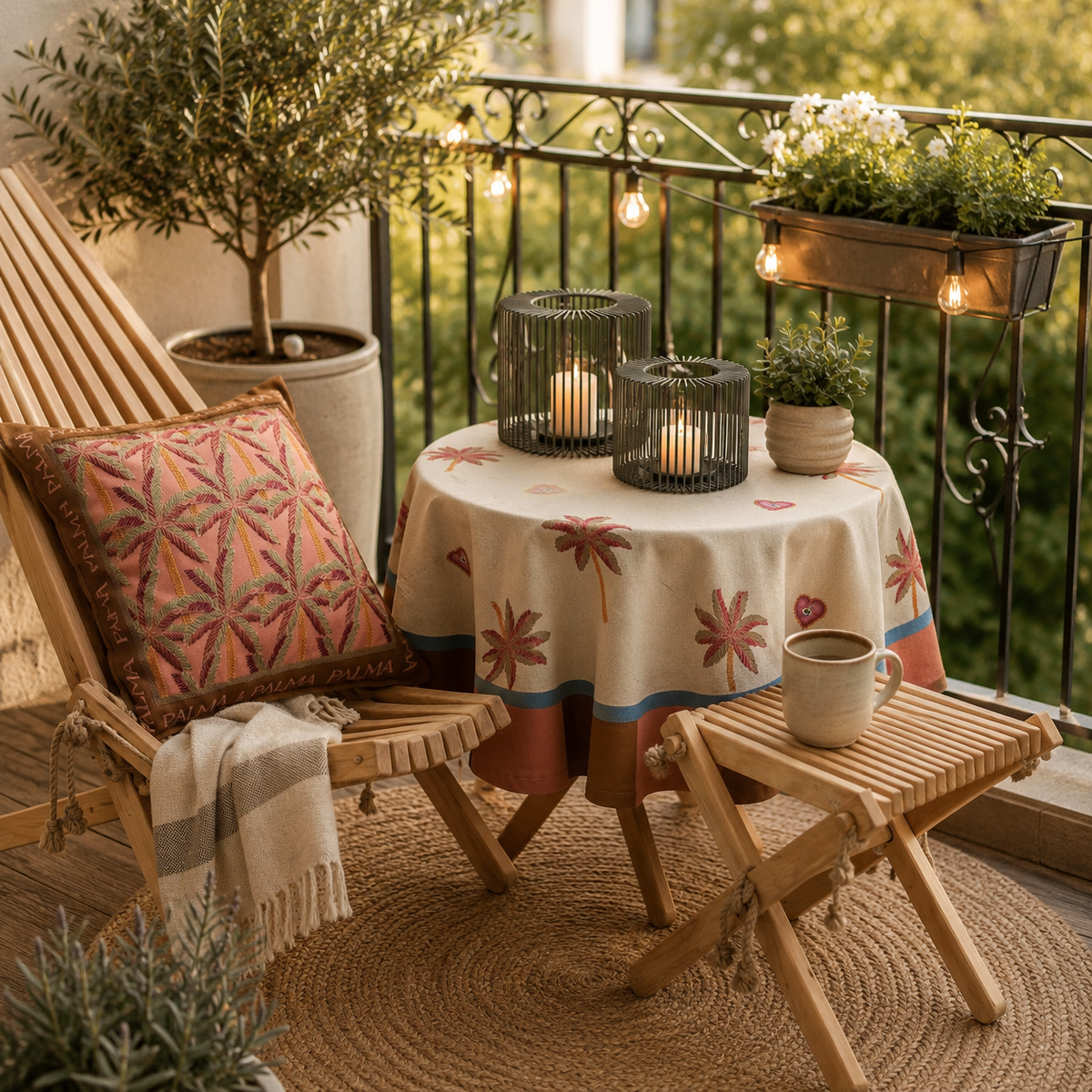 Terrasse und Balkon gemütlich gestalten – Edel Werk