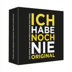 Vorderseite von der Schachtel des Spiels "ICH HABE NOCH NIE"
