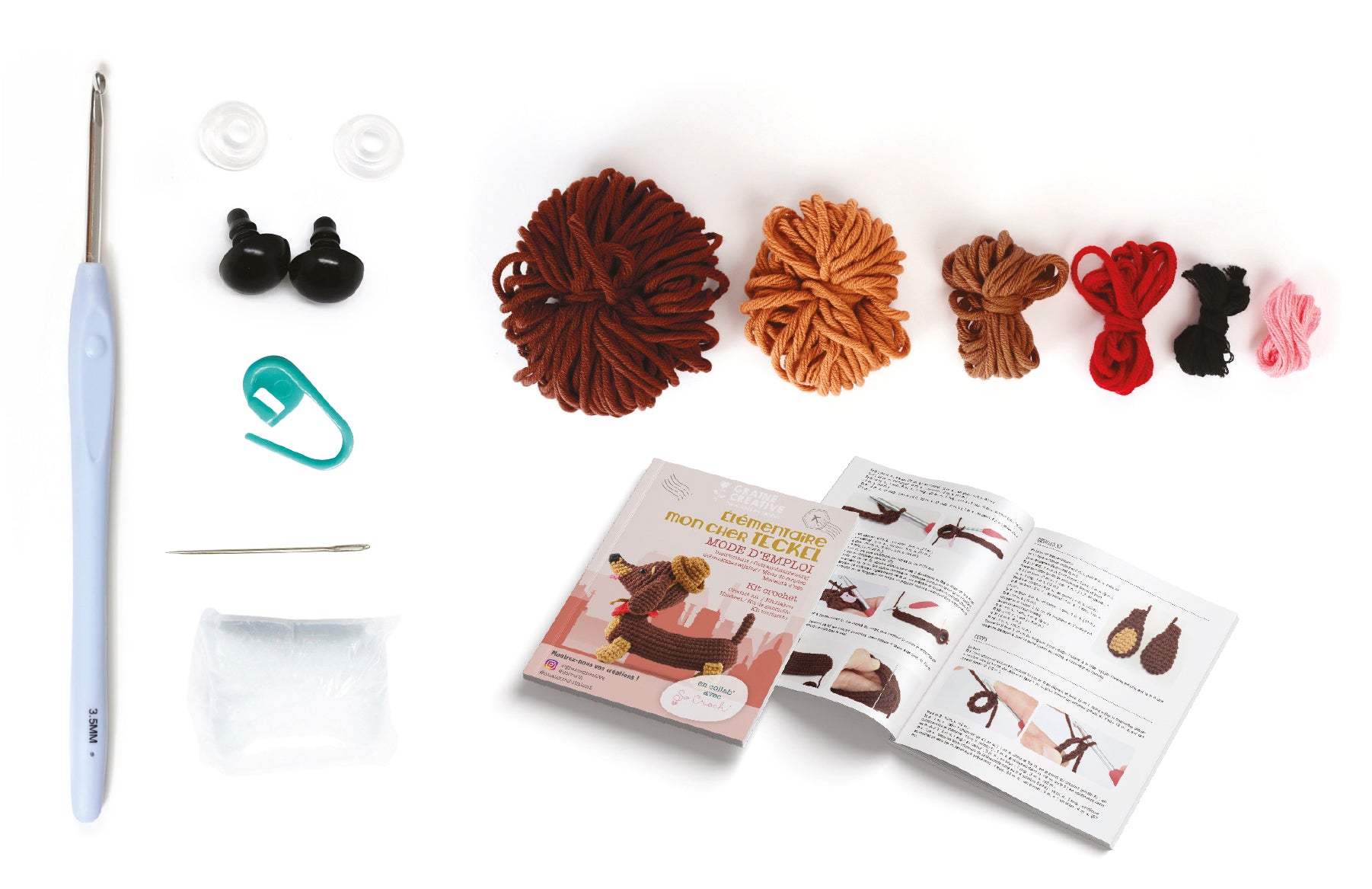 DIY Häkel Set AMIGURUMI Dackel