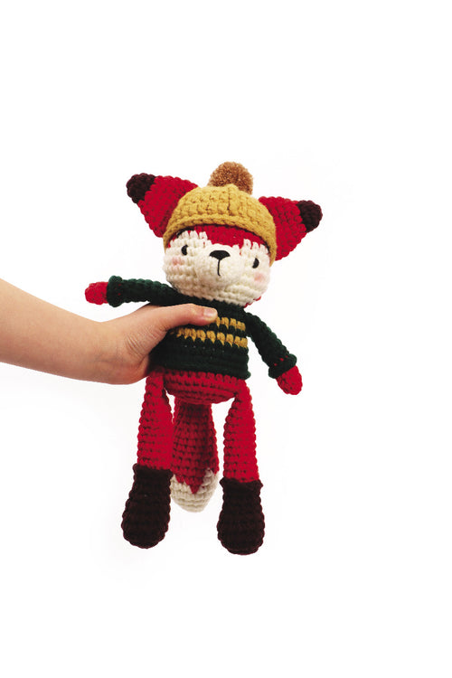Das Fertiggestellte DIY Häkel Fuchs Plüschtier