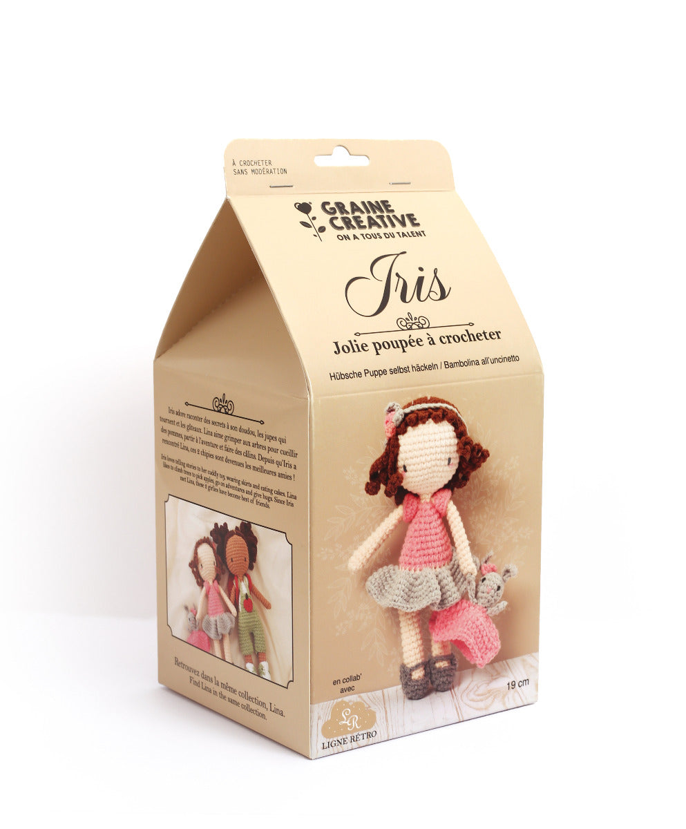 Verpackung der DIY Häckel Puppe "Iris"