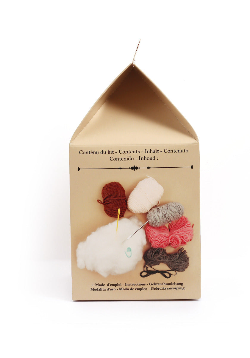 Verpackung der DIY Häckel Puppe "Iris" mit Inhalte