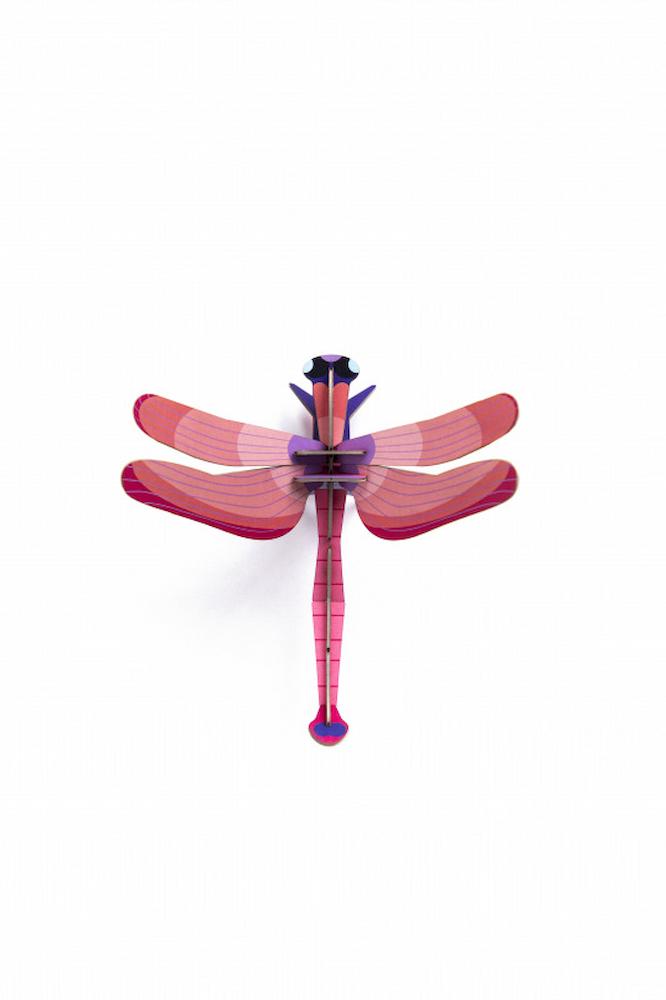 Ruby Dragonfly Wanddeko DIY