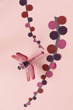 Ruby Dragonfly Wanddeko DIY