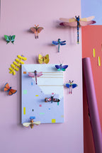 Ruby Dragonfly Wanddeko DIY