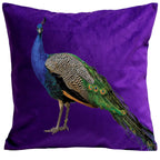 Kissen - Pfau, lila