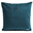 Rückseite des Zierkissen Dekokissen in Türkis