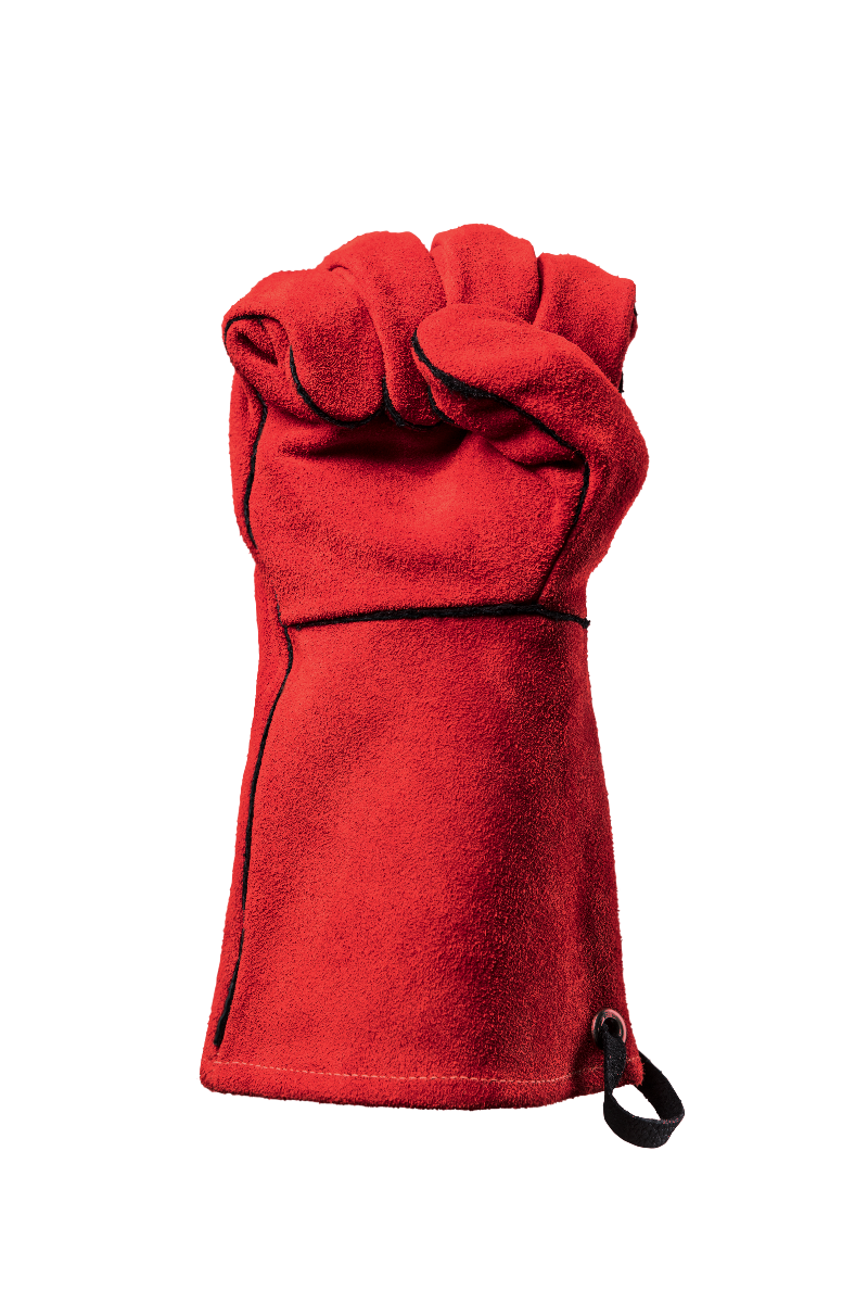Grillhandschuh Feuermeister® Spaltleder rot, Gr. 8 S