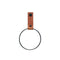 Handtuchring aus Leder S, Cognac