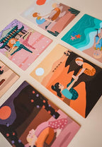 Kinder Yoga Karten zu Zweit - Achtsamkeitsgeschenk für Kinder IMYOGI (Englisch)